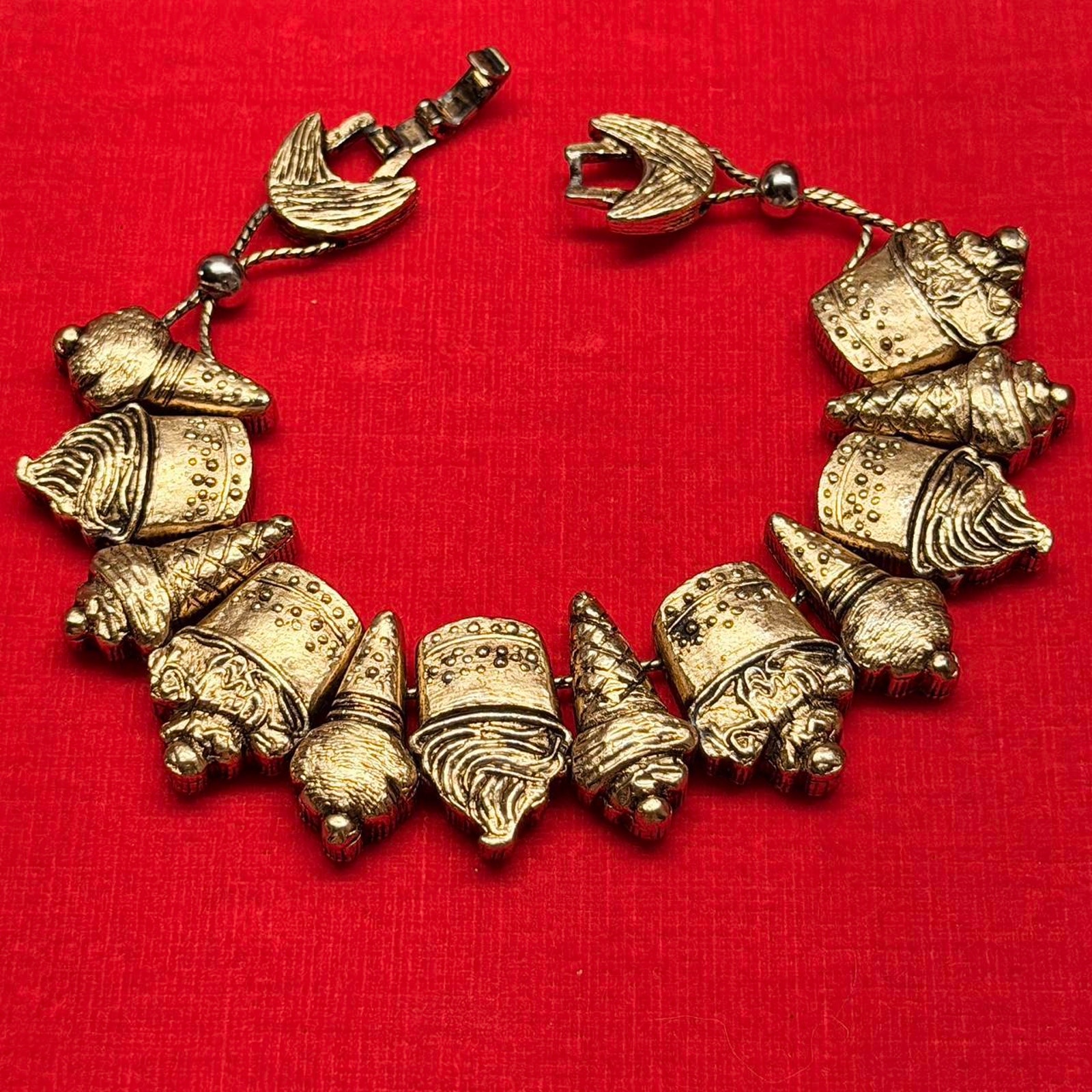 Vintage 90s Tofa Dessert Charm Bracelet Cupcakes Ice-Cream Birthday Jewelry